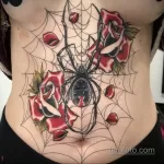 Фото тату паук для девушки 25.07.2021 №024 - spider tattoo for girls - tatufoto.com