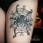 Фото тату паук для девушки 25.07.2021 №034 - spider tattoo for girls - tatufoto.com