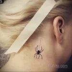 Фото тату паук для девушки 25.07.2021 №040 - spider tattoo for girls - tatufoto.com