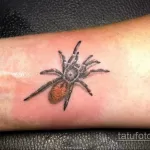 Фото тату паук на запястье 25.07.2021 №019 - spider tattoo on wrist - tatufoto.com
