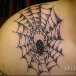 Фото тату паук на плече 25.07.2021 №024 - spider tattoo on shoulder - tatufoto.com