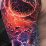 Фото тату планета 20.07.2021 №013 - planet tattoo - tatufoto.com