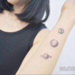 Фото тату планета 20.07.2021 №029 - planet tattoo - tatufoto.com