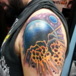 Фото тату планета 20.07.2021 №031 - planet tattoo - tatufoto.com