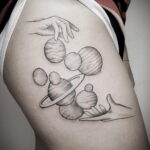 Фото тату планета 20.07.2021 №082 - planet tattoo - tatufoto.com