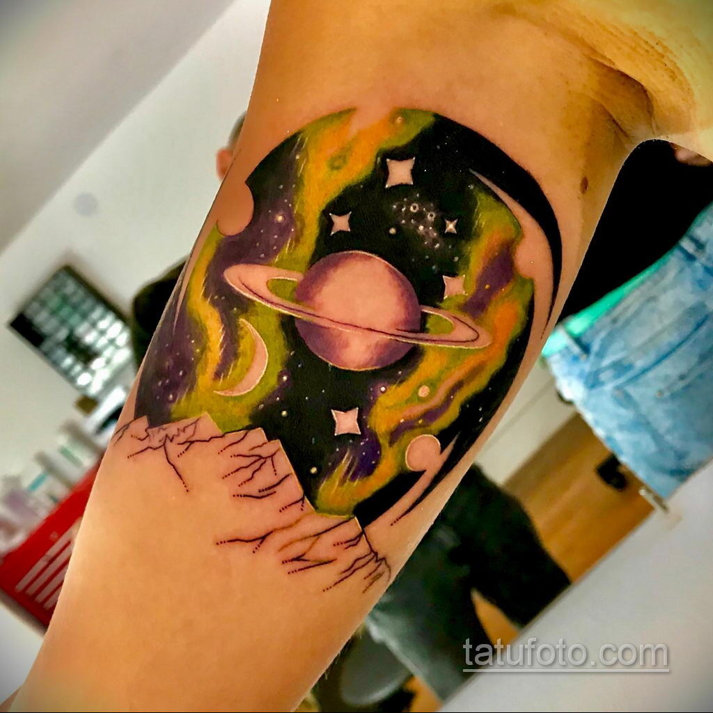 Фото тату планета 20.07.2021 №097 - planet tattoo - tatufoto.com