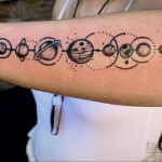 Фото тату планета 20.07.2021 №308 - planet tattoo - tatufoto.com