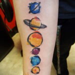 Фото тату планета 20.07.2021 №310 - planet tattoo - tatufoto.com