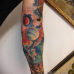 Фото тату планета 20.07.2021 №674 - planet tattoo - tatufoto.com