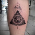 Фото тату про космос 20.07.2021 №004 - space tattoo - tatufoto.com