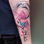 Фото тату про космос 20.07.2021 №026 - space tattoo - tatufoto.com