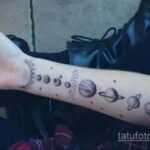 Фото тату про космос 20.07.2021 №028 - space tattoo - tatufoto.com