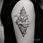 Фото тату про космос 20.07.2021 №049 - space tattoo - tatufoto.com