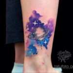 Фото тату про космос 20.07.2021 №051 - space tattoo - tatufoto.com