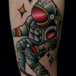 Фото тату про космос 20.07.2021 №052 - space tattoo - tatufoto.com