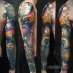 Фото тату про космос 20.07.2021 №083 - space tattoo - tatufoto.com