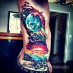 Фото тату про космос 20.07.2021 №085 - space tattoo - tatufoto.com