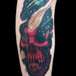 Фото тату про космос 20.07.2021 №103 - space tattoo - tatufoto.com