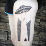 Фото тату про космос 20.07.2021 №105 - space tattoo - tatufoto.com