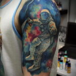 Фото тату про космос 20.07.2021 №113 - space tattoo - tatufoto.com