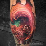 Фото тату про космос 20.07.2021 №115 - space tattoo - tatufoto.com
