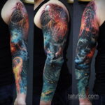 Фото тату про космос 20.07.2021 №123 - space tattoo - tatufoto.com