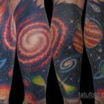Фото тату про космос 20.07.2021 №131 - space tattoo - tatufoto.com