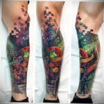 Фото тату про космос 20.07.2021 №132 - space tattoo - tatufoto.com