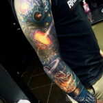Фото тату про космос 20.07.2021 №134 - space tattoo - tatufoto.com