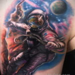 Фото тату про космос 20.07.2021 №135 - space tattoo - tatufoto.com