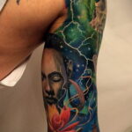 Фото тату про космос 20.07.2021 №140 - space tattoo - tatufoto.com