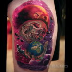 Фото тату про космос 20.07.2021 №144 - space tattoo - tatufoto.com