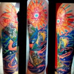Фото тату про космос 20.07.2021 №146 - space tattoo - tatufoto.com