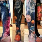 Фото тату про космос 20.07.2021 №150 - space tattoo - tatufoto.com