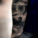Фото тату про космос 20.07.2021 №151 - space tattoo - tatufoto.com