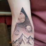 Фото тату про космос 20.07.2021 №155 - space tattoo - tatufoto.com