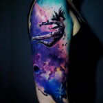 Фото тату про космос 20.07.2021 №156 - space tattoo - tatufoto.com