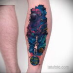 Фото тату про космос 20.07.2021 №158 - space tattoo - tatufoto.com