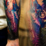 Фото тату про космос 20.07.2021 №163 - space tattoo - tatufoto.com