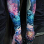 Фото тату про космос 20.07.2021 №166 - space tattoo - tatufoto.com