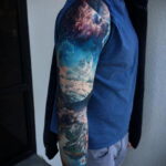 Фото тату про космос 20.07.2021 №179 - space tattoo - tatufoto.com