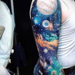 Фото тату про космос 20.07.2021 №182 - space tattoo - tatufoto.com