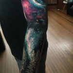 Фото тату про космос 20.07.2021 №184 - space tattoo - tatufoto.com