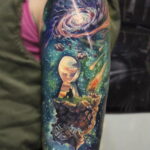 Фото тату про космос 20.07.2021 №185 - space tattoo - tatufoto.com