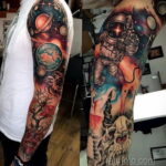 Фото тату про космос 20.07.2021 №187 - space tattoo - tatufoto.com