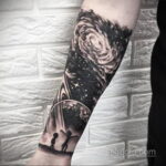 Фото тату про космос 20.07.2021 №214 - space tattoo - tatufoto.com