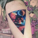 Фото тату про космос 20.07.2021 №227 - space tattoo - tatufoto.com