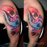 Фото тату про космос 20.07.2021 №231 - space tattoo - tatufoto.com