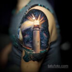 Фото тату про космос 20.07.2021 №234 - space tattoo - tatufoto.com