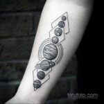 Фото тату про космос 20.07.2021 №235 - space tattoo - tatufoto.com
